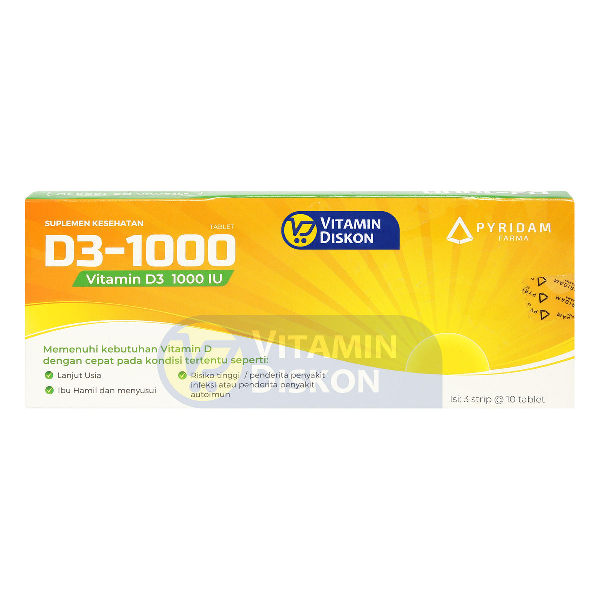 PYRIDAM FARMA D3 1000 IU 30 TABLET