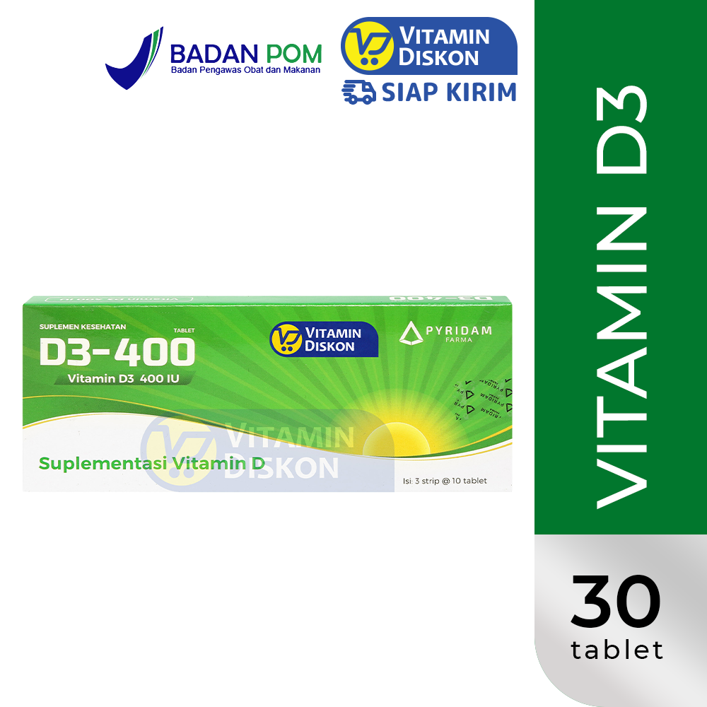 PYRIDAM FARMA D3 400 IU 30 TABLET