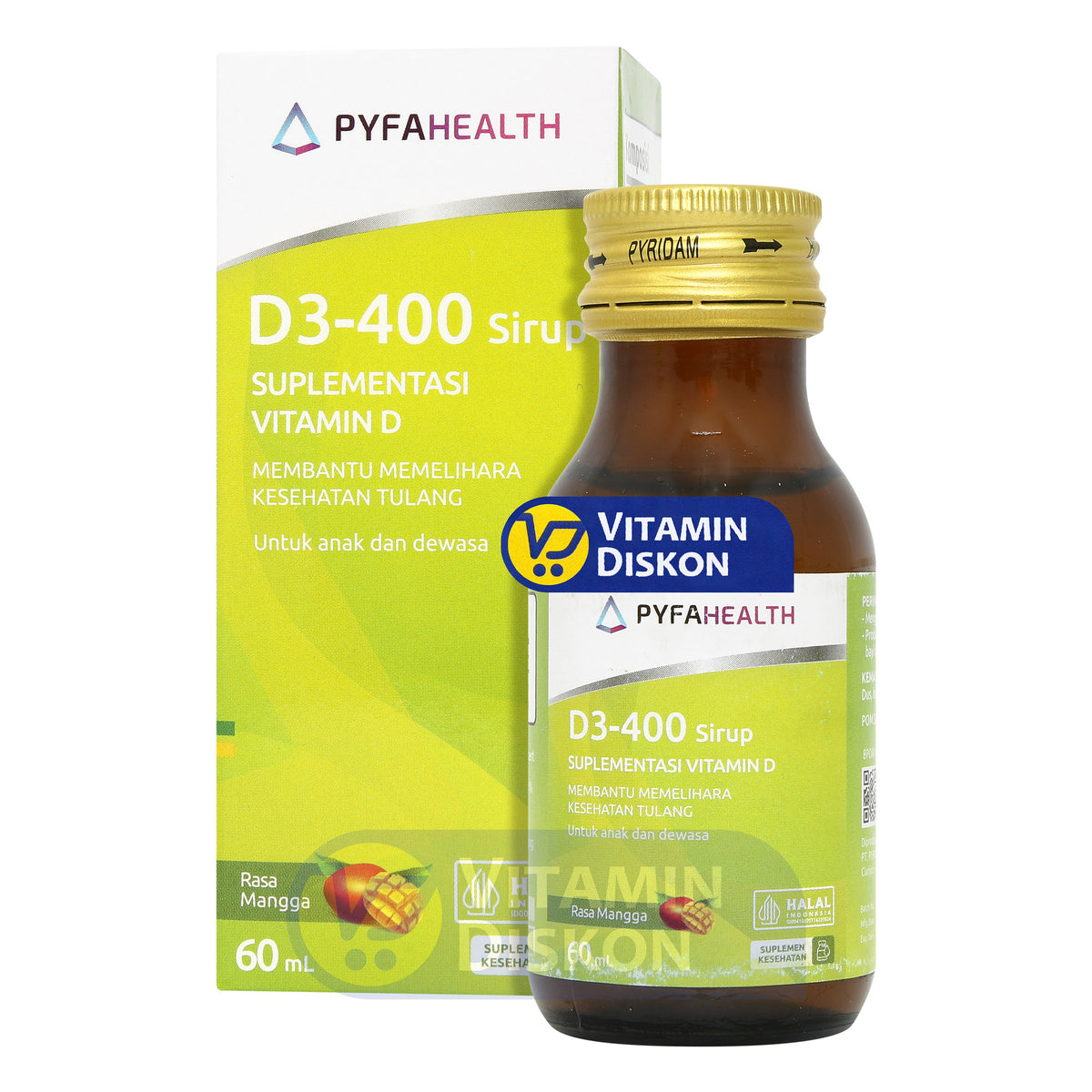 PYRIDAM FARMA D3 400 IU SIRUP 60 ML