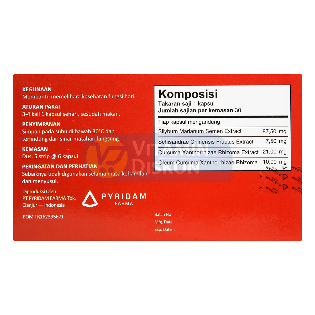 PYRIDAM FARMA HEPA Q 30 KAPSUL