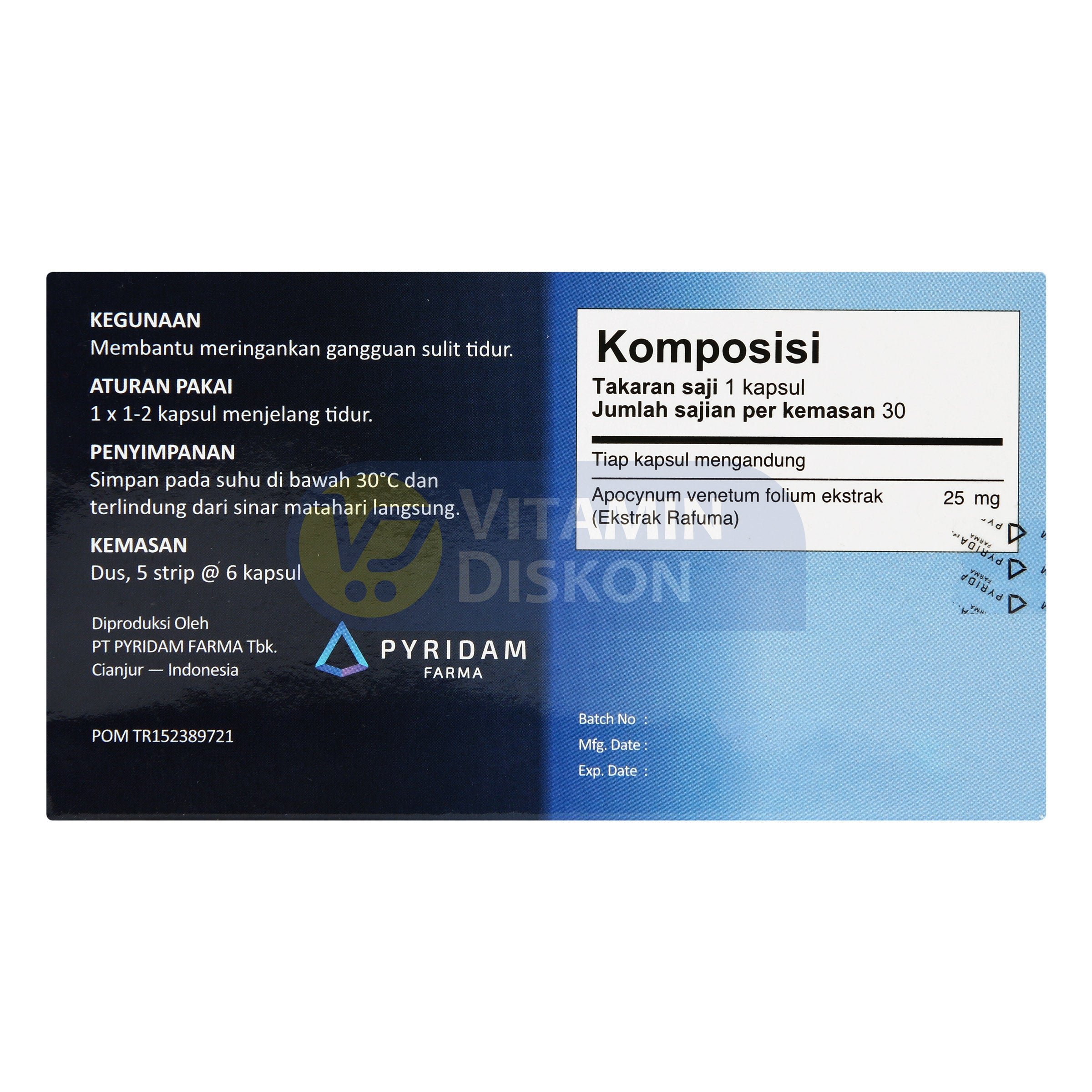 PYRIDAM FARMA INSOVEN 30 KAPSUL