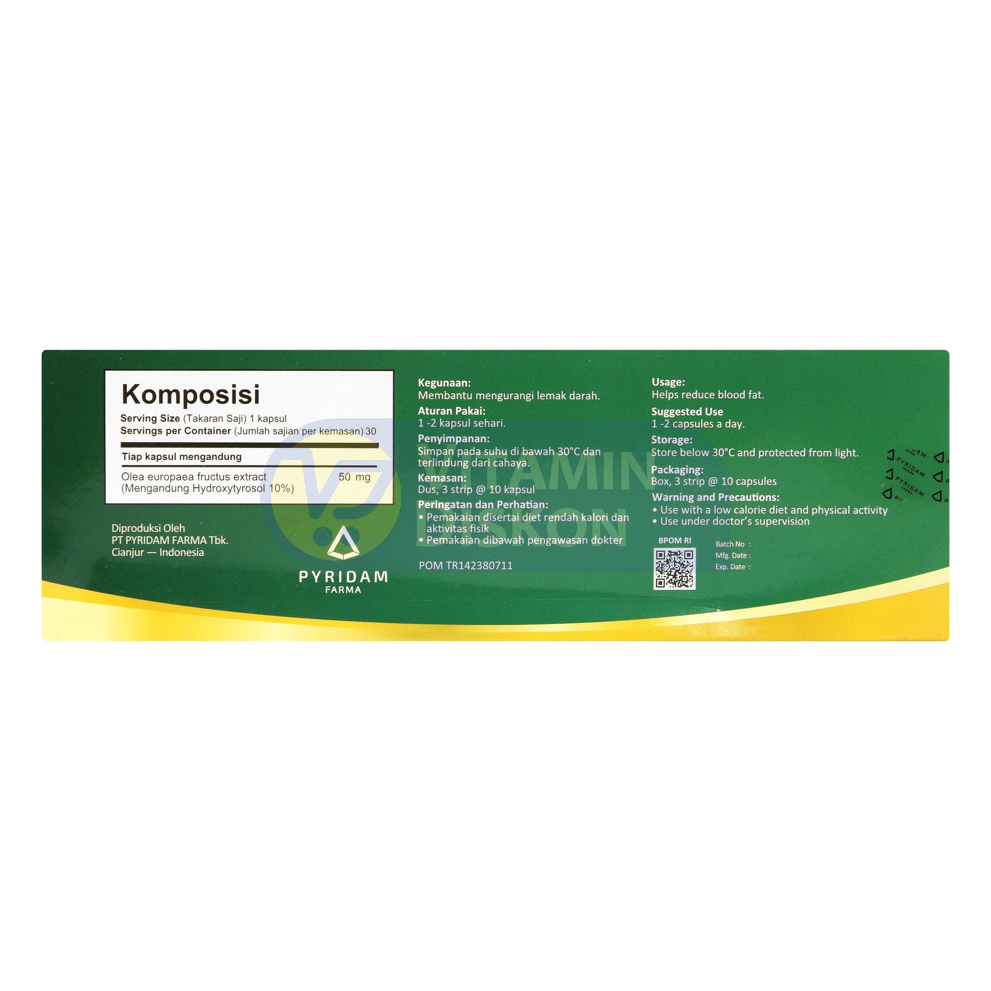 PYRIDAM FARMA LDLOX 30 CAPSULES