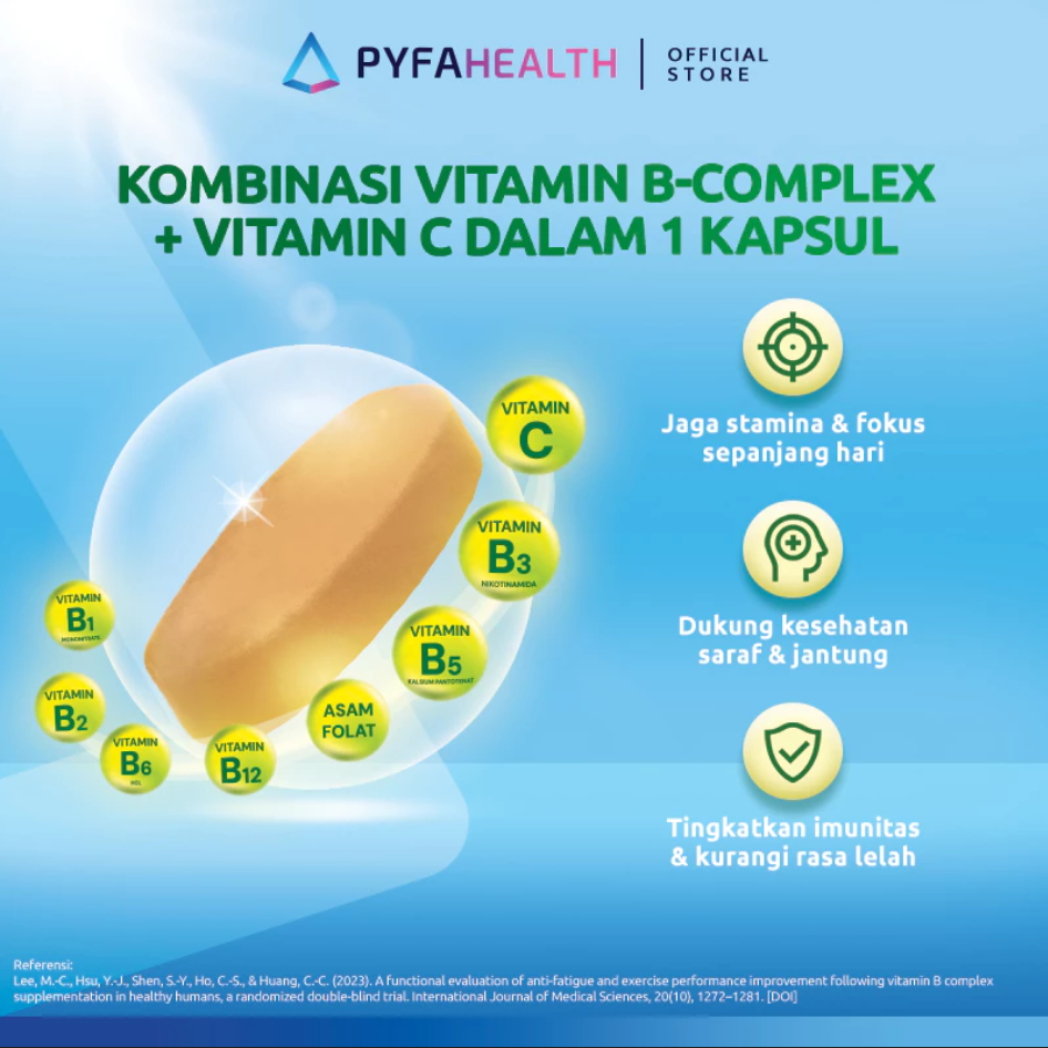 PYFAHEALTH VITAMIN B-COMPLEX + VITAMIN C 30 KAPLET
