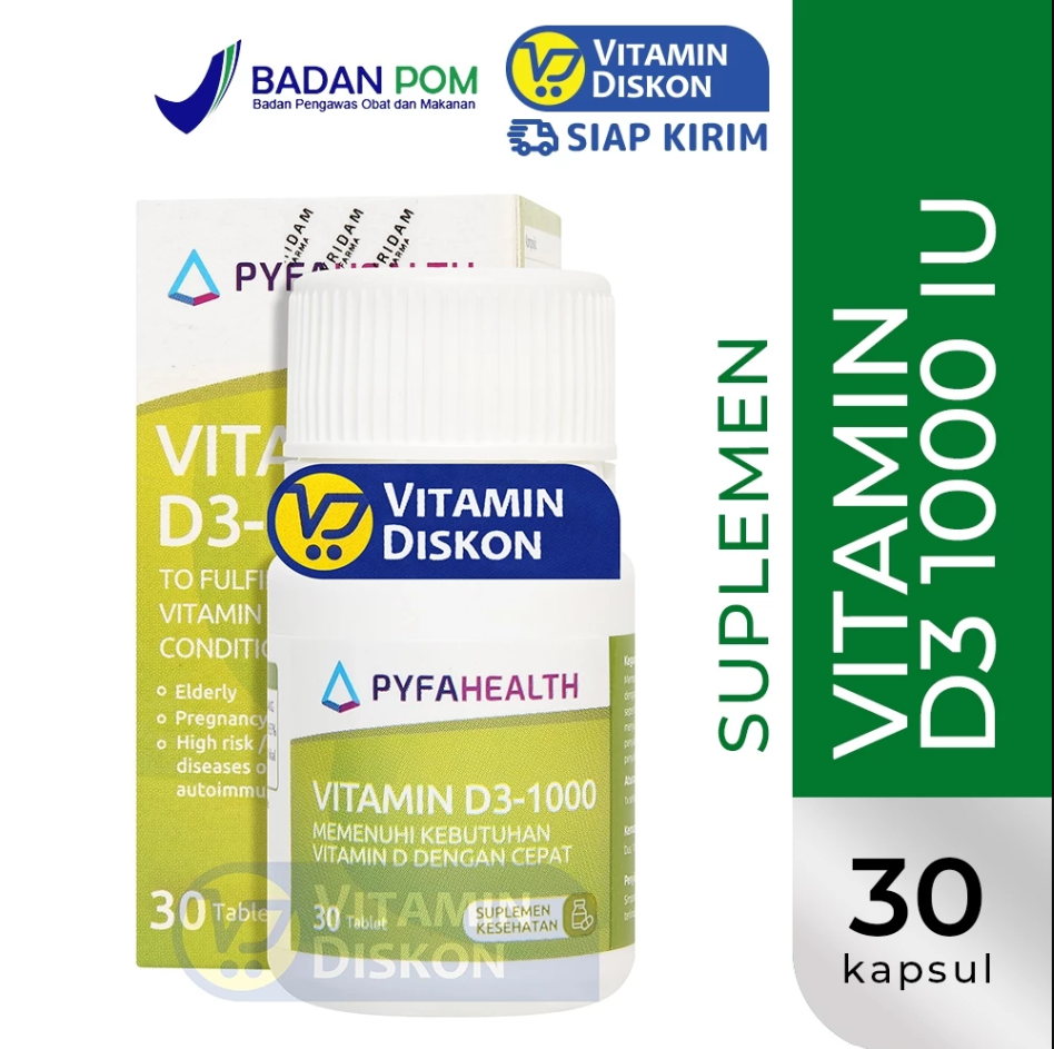 PYFAHEALTH VITAMIN D3-1000 30 TABLET