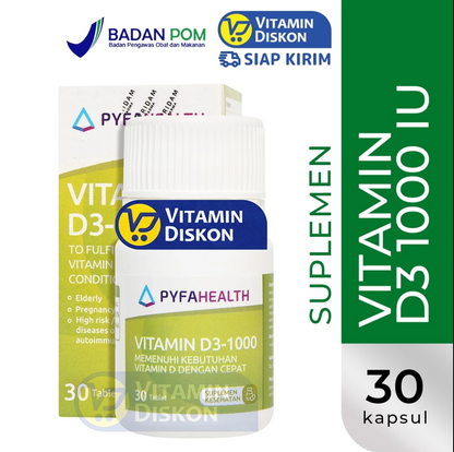 PYFAHEALTH VITAMIN D3-1000 30 TABLET