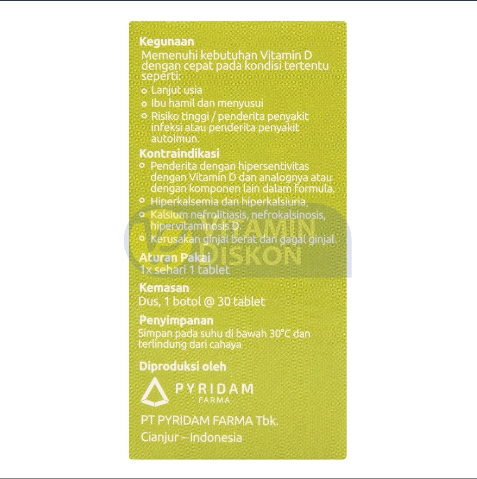 PYFAHEALTH VITAMIN D3-1000 30 TABLET
