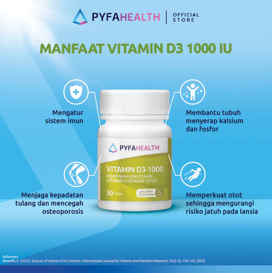 PYFAHEALTH VITAMIN D3-1000 30 TABLET