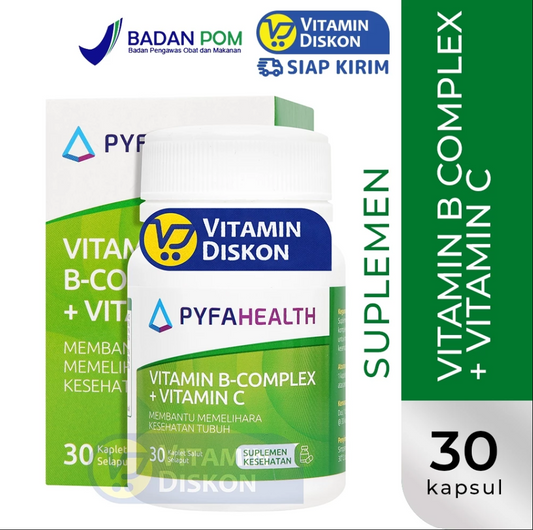PYFAHEALTH VITAMIN B-COMPLEX + VITAMIN C 30 KAPLET
