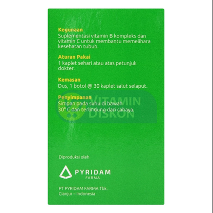 PYFAHEALTH VITAMIN B-COMPLEX + VITAMIN C 30 KAPLET