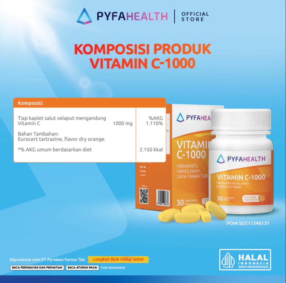 PYFAHEALTH VITAMIN C-1000 30 KAPLET