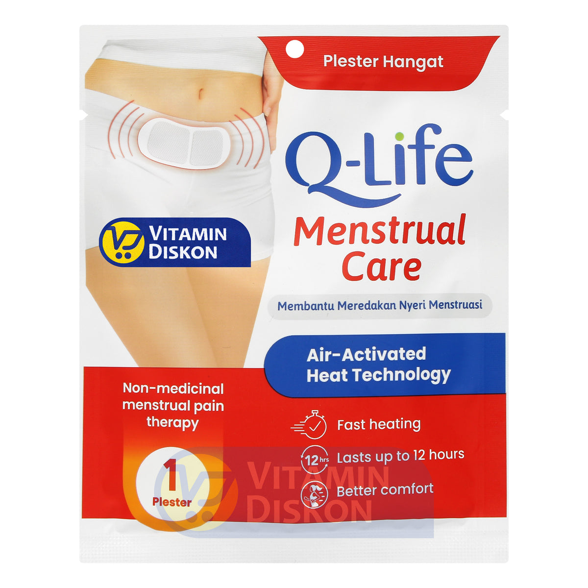 Q-LIFE PLASTER KOMPRES MENSTRUAL CARE 1 PCS