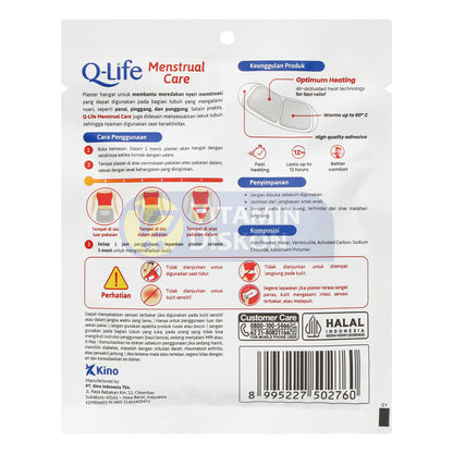 Q-LIFE PLASTER KOMPRES MENSTRUAL CARE 1 PCS