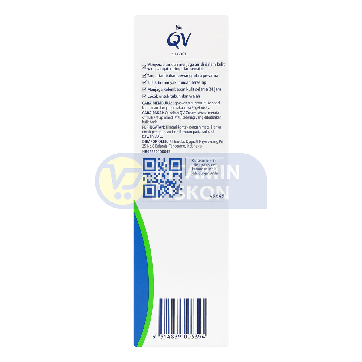 QV CREAM 100GR BPOM