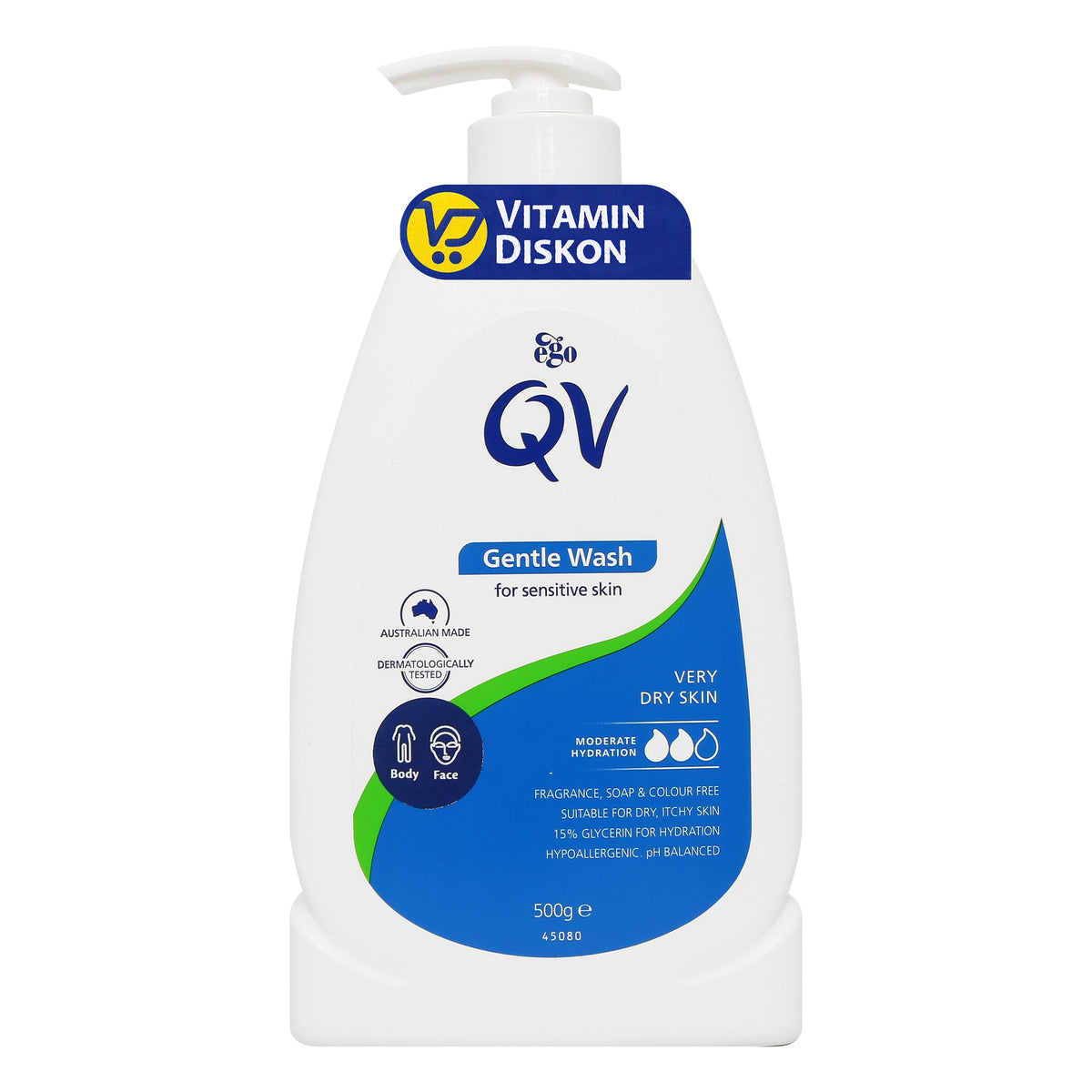 QV GENTLE WASH 500GR BPOM