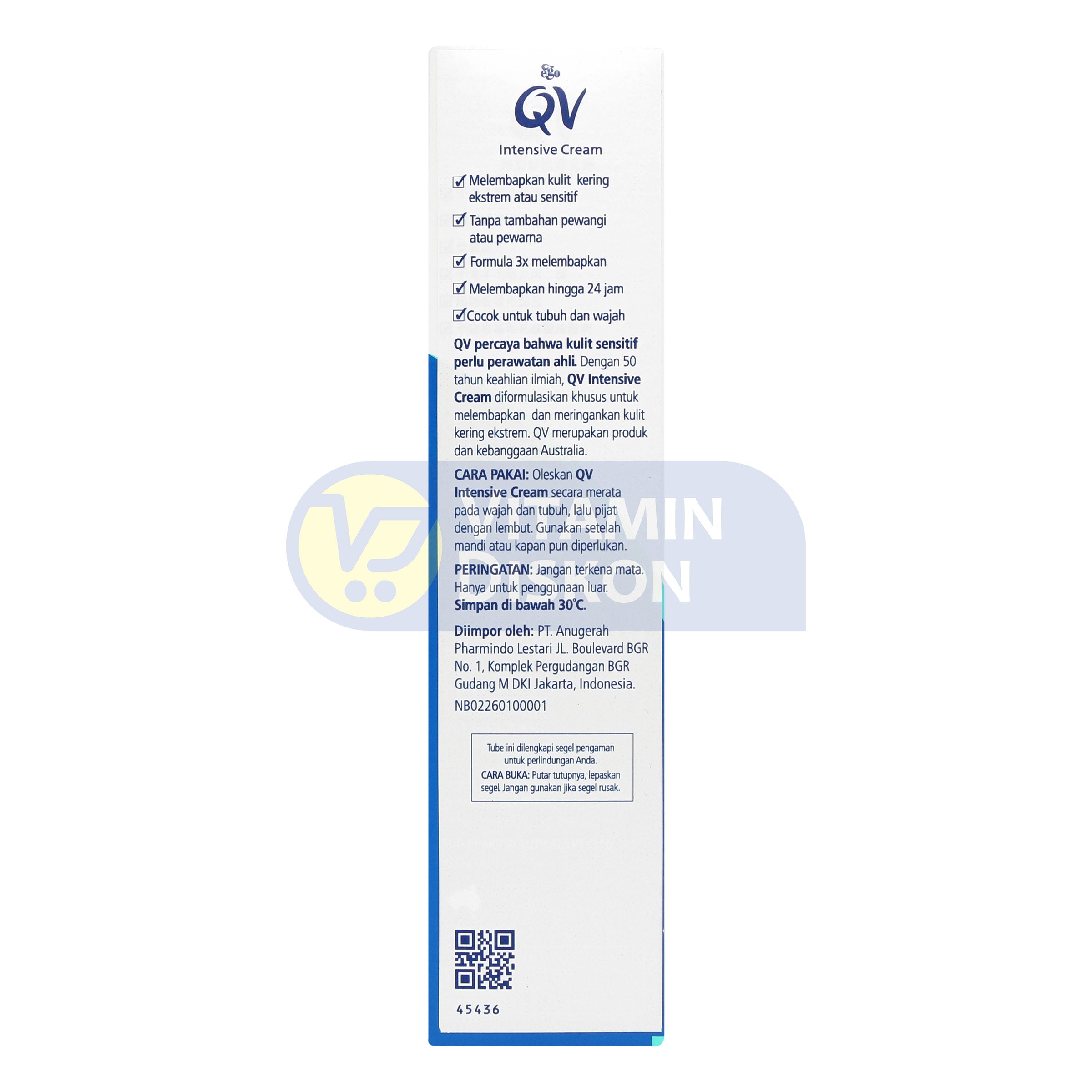 QV INTENSIVE CREAM 100GR BPOM