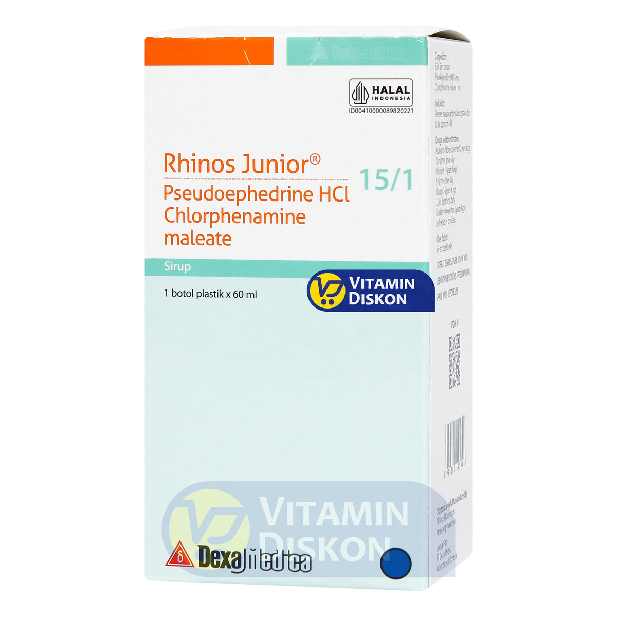 RHINOS JUNIOR SYRUP 60ML