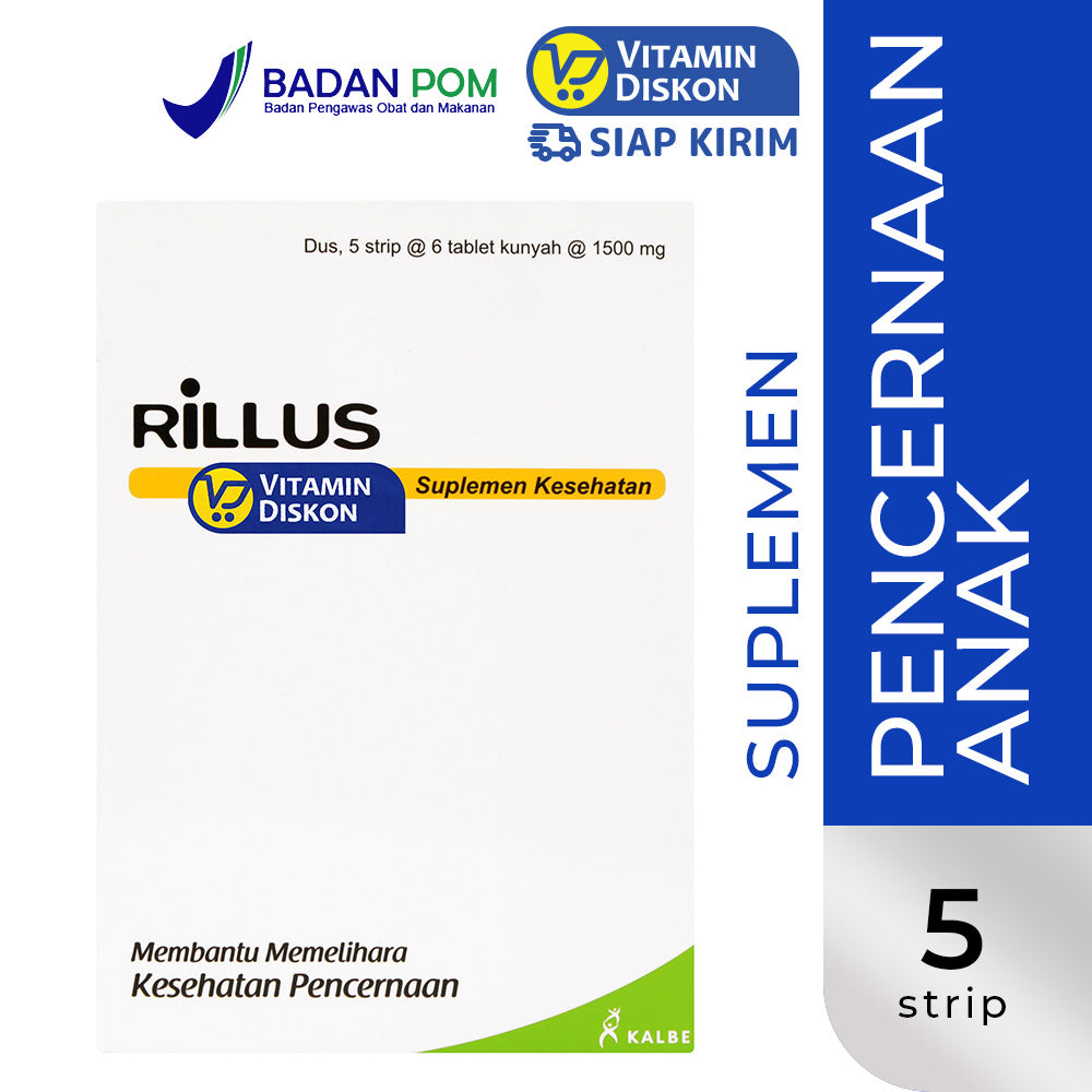 RILLUS SUPLEMEN MAKANAN 1 BOX ISI 5 STRIP