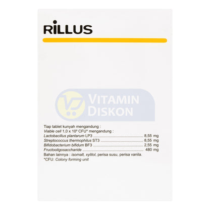 RILLUS SUPLEMEN MAKANAN 1 BOX ISI 5 STRIP