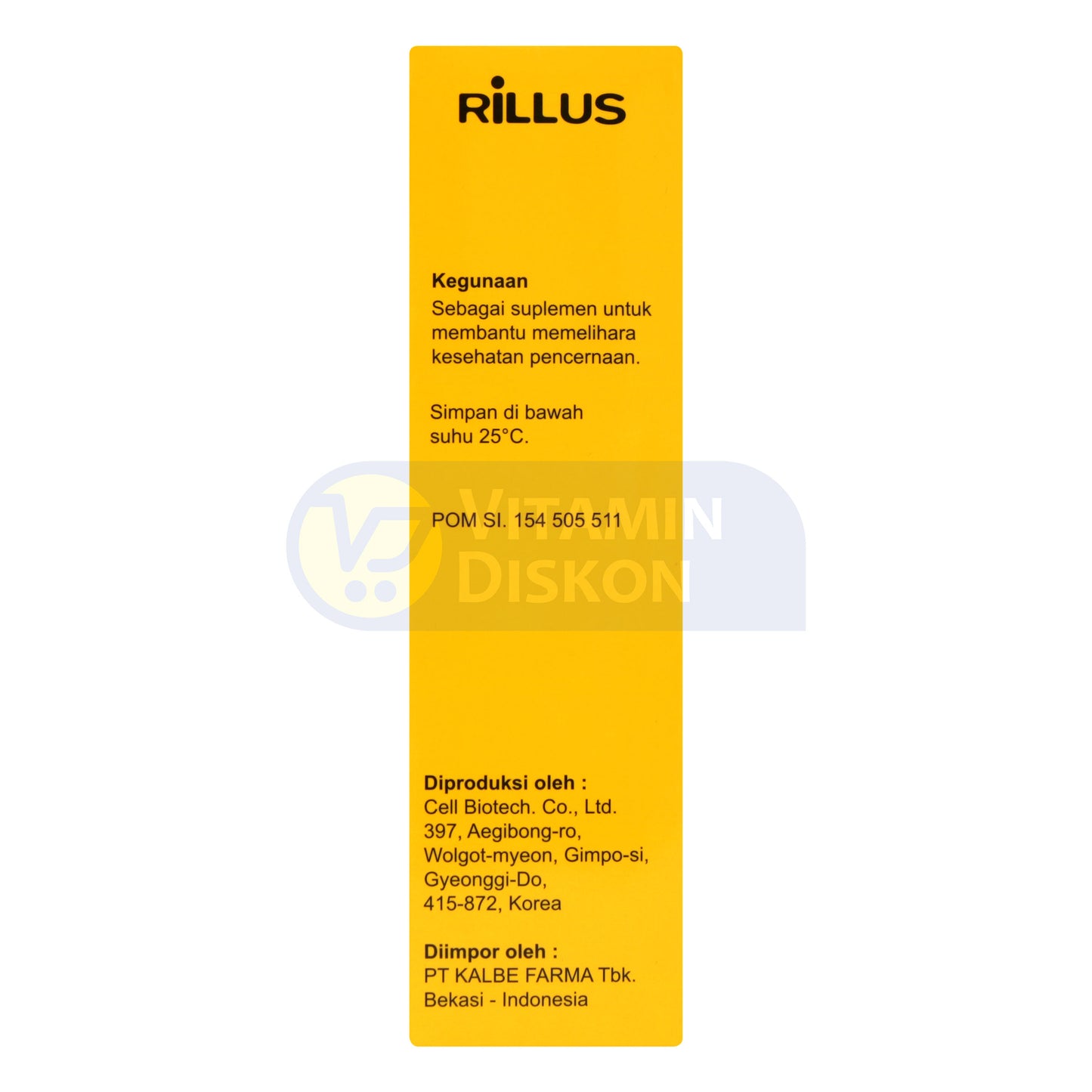 RILLUS SUPLEMEN MAKANAN 1 BOX ISI 5 STRIP