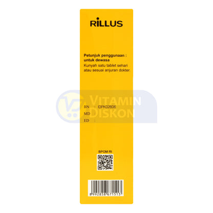 RILLUS SUPLEMEN MAKANAN 1 BOX ISI 5 STRIP