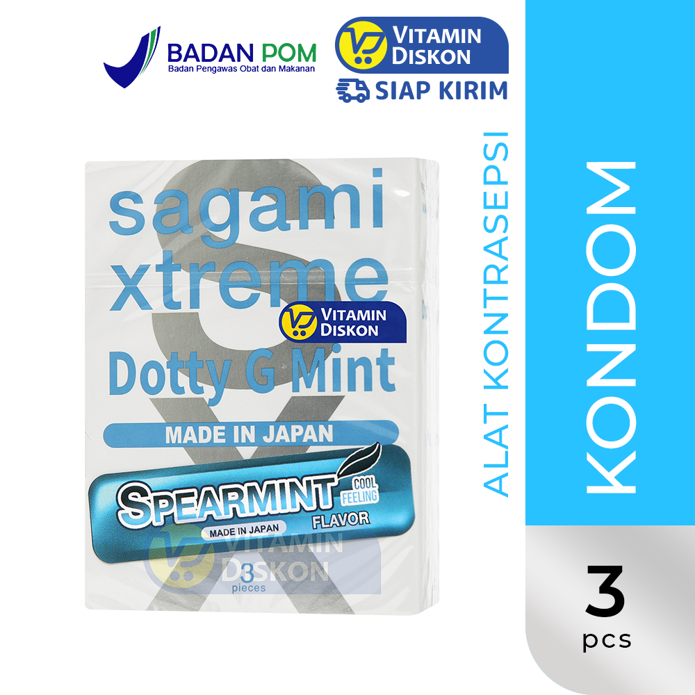 SAGAMI XTREME DOTTY G MINT SPEARMINT ISI 3 PCS