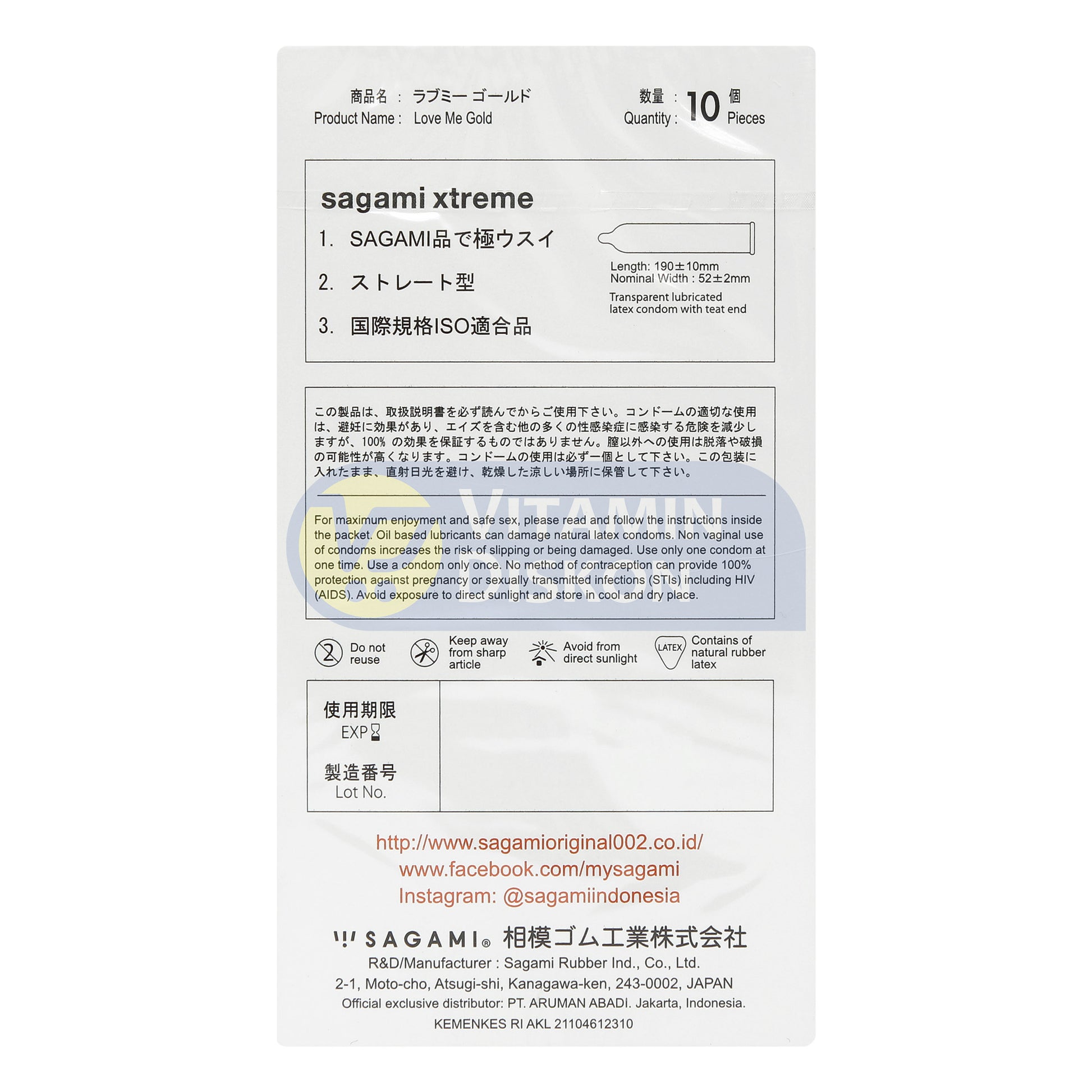 SAGAMI XTREME SUPERTHIN ISI 10 PCS