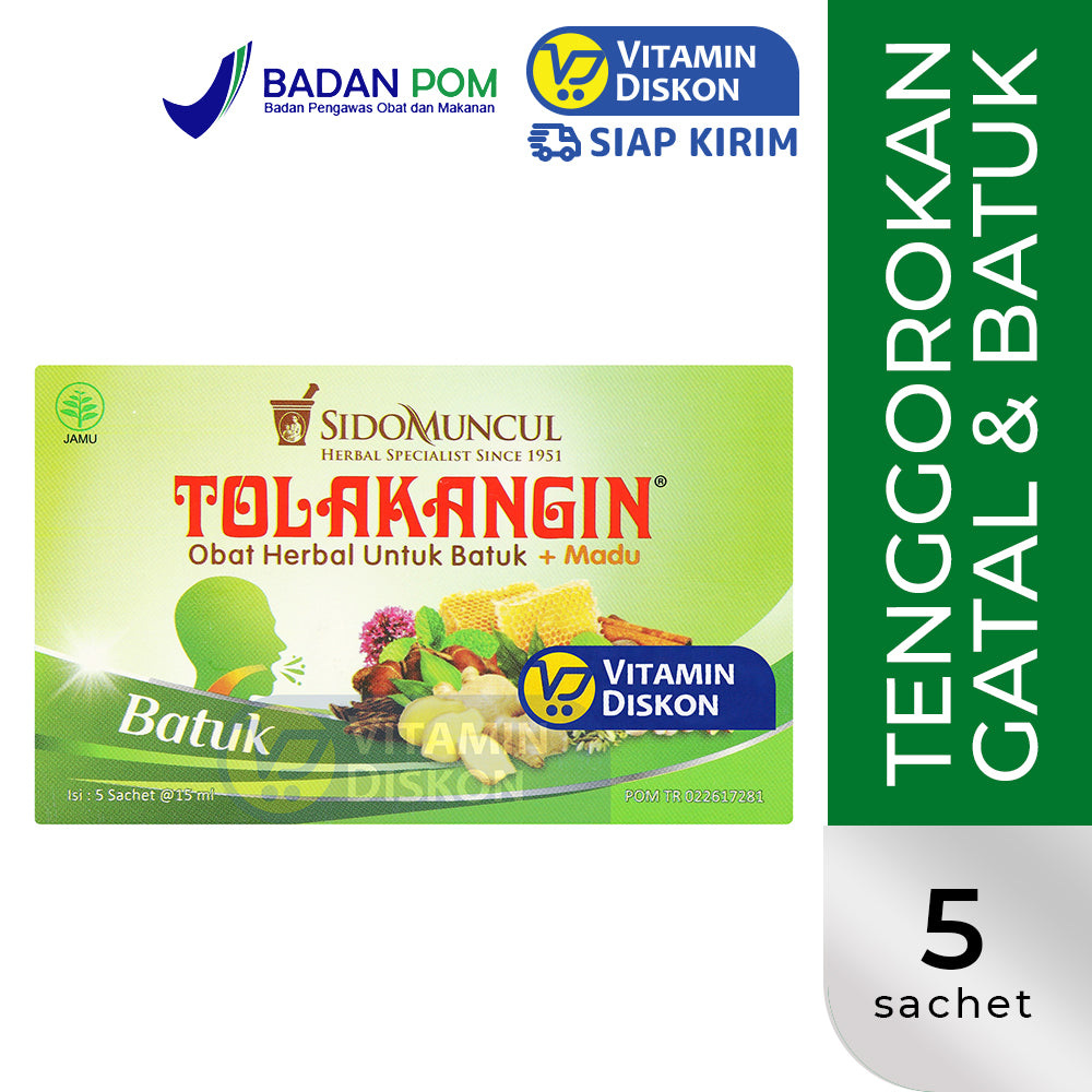SIDOMUNCUL TOLAK ANGIN BATUK - 1 BOX ( 5 PC)