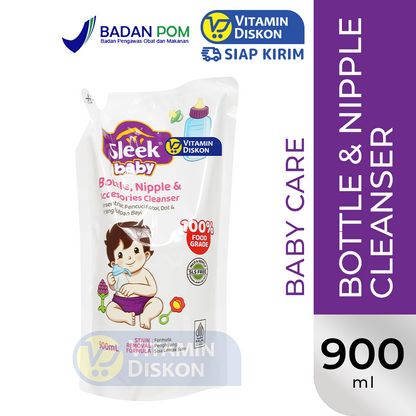 SLEEK BABY BOTTLE, NIPPLE AND ACCESSORIES CLEANSER POUCH 900 ML
