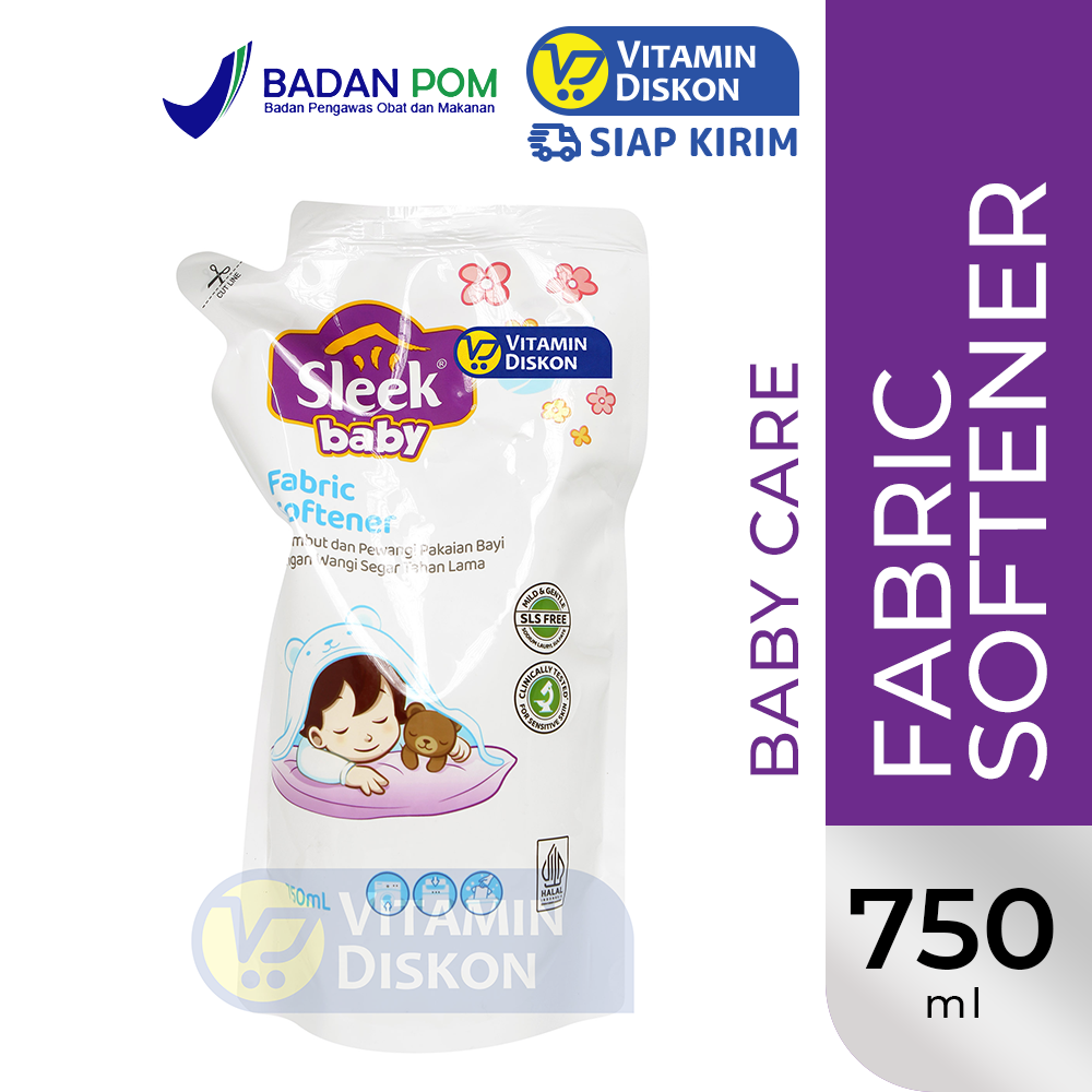 SLEEK BABY FABRIC SOFTENER POUCH 750ML
