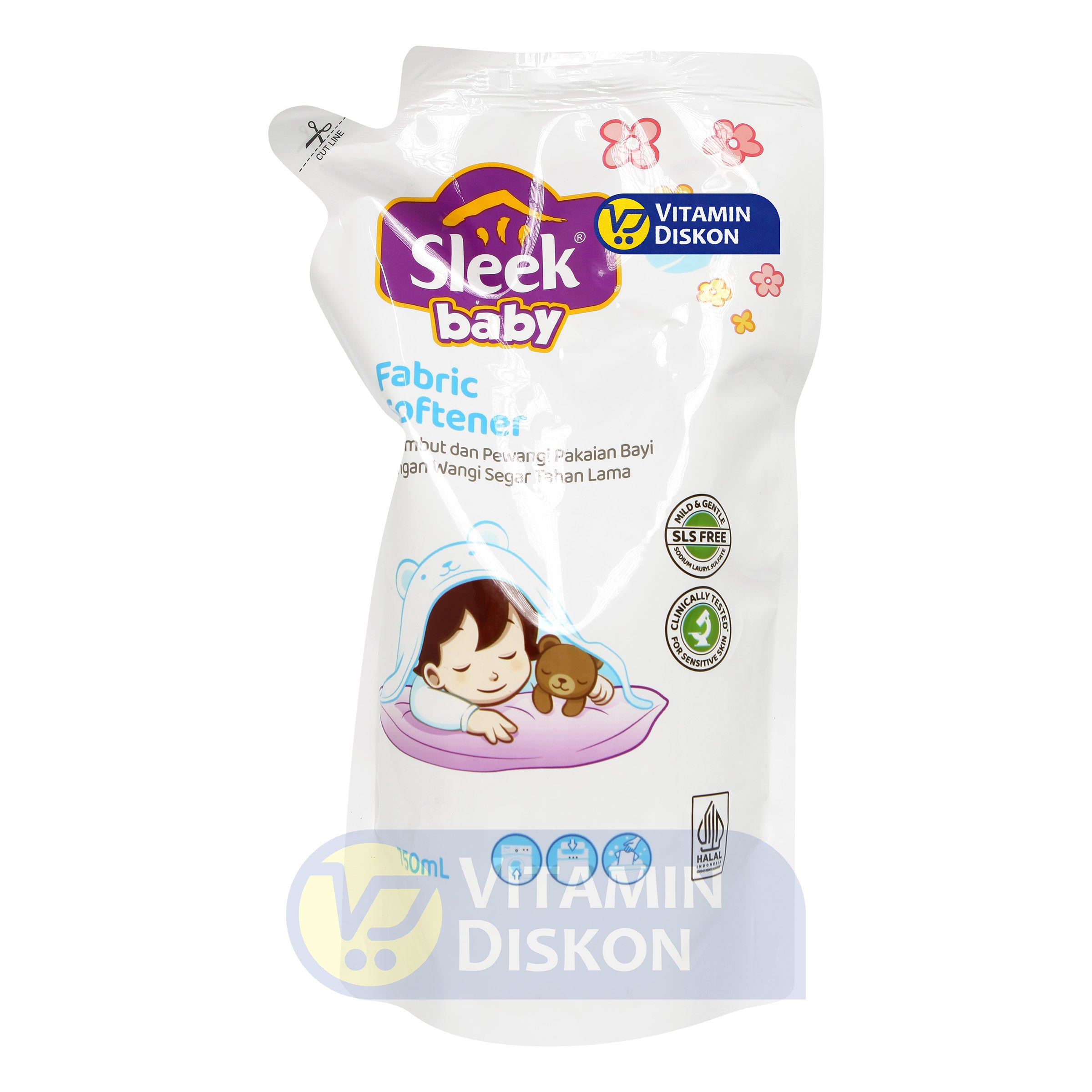 SLEEK BABY FABRIC SOFTENER POUCH 750ML