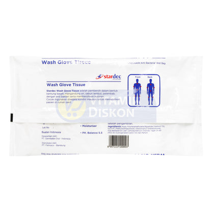 STARDEC WASH GLOVE TISSUE 1 PACK 4 SHEET