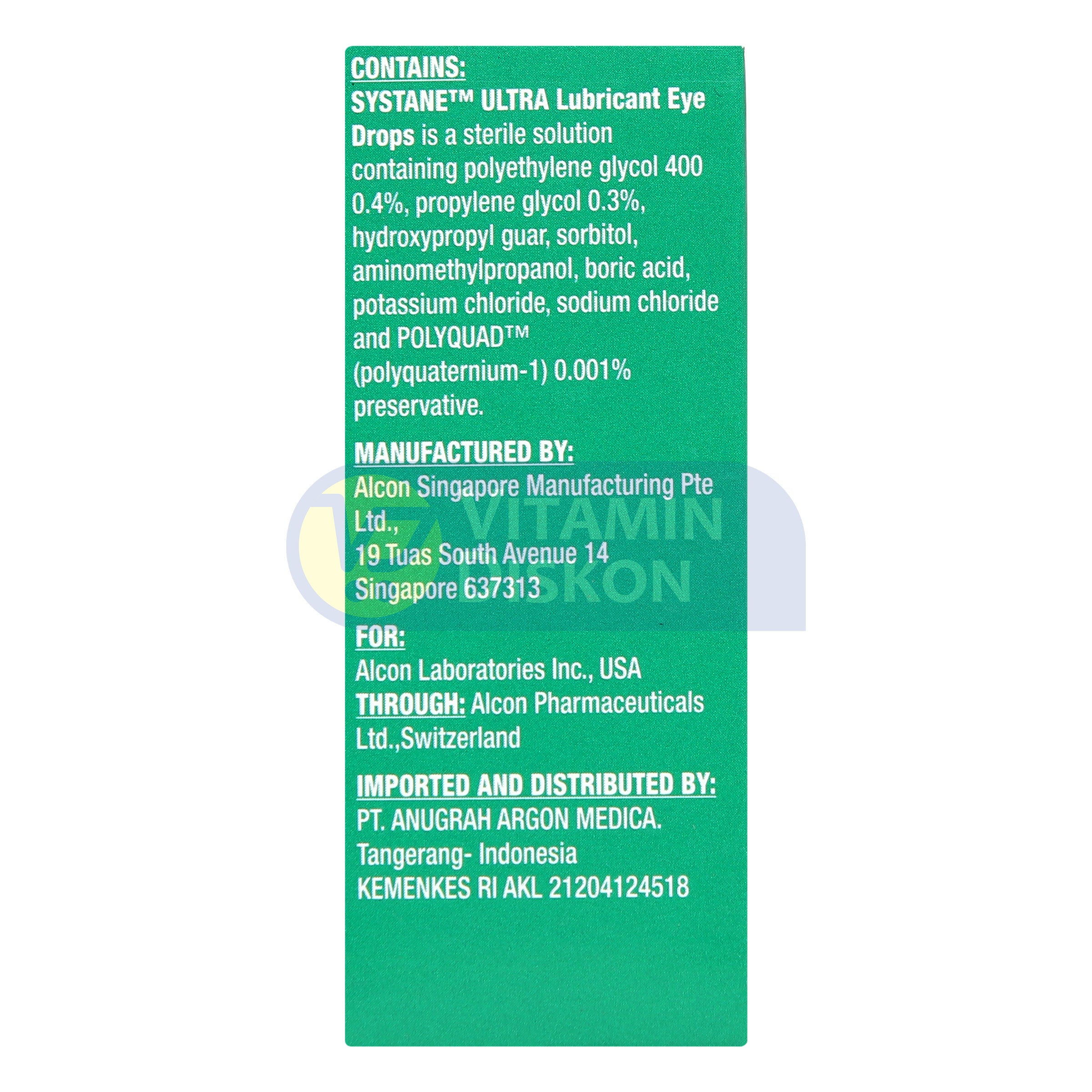 SYSTANE ULTRA LUBRICATING EYE DROPS - 5ML