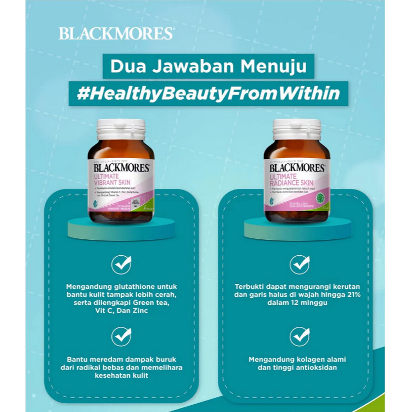 BLACKMORES ULTIMATE RADIANCE SKIN BPOM KALBE - 30 CAPS
