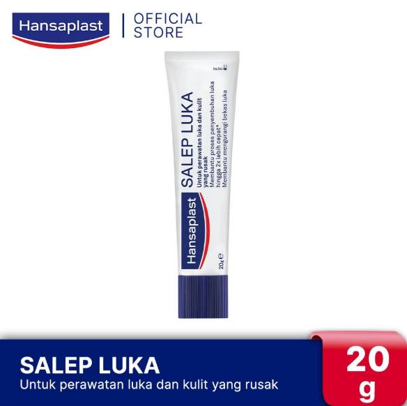 HANSAPLAST SALEP LUKA UNTUK PERAWATAN LUKA DAN KULIT YANG RUSAK 20 GR