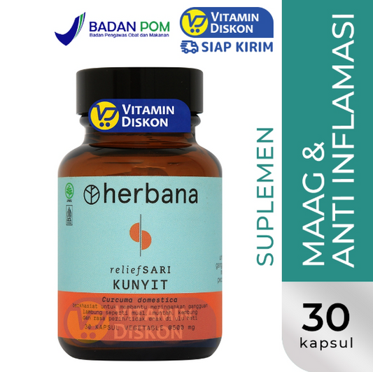 HERBANA RELIEF SARI KUNYIT 30 KAPSUL