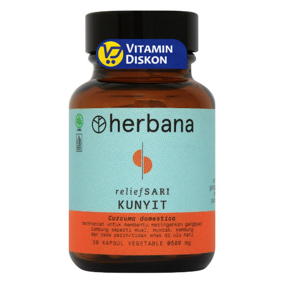 HERBANA RELIEF SARI KUNYIT 30 KAPSUL