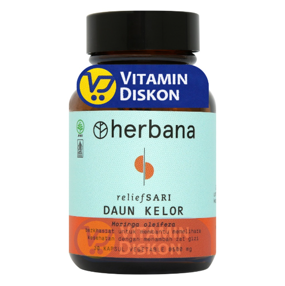 HERBANA RELIEF SARI DAUN KELOR 30 KAPSUL