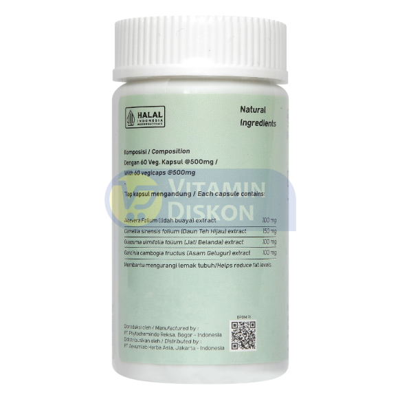 HERBILOGY DAILY LITE CAPSULE 60 PCS BTL BPOM UNTUK MENURUNKAN BERAT BADAN