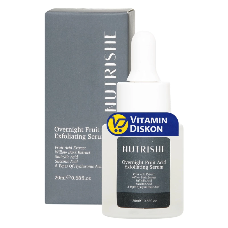NUTRISHE OVERNIGHT FRUIT ACID EXFOLIATING SERUM 20ML