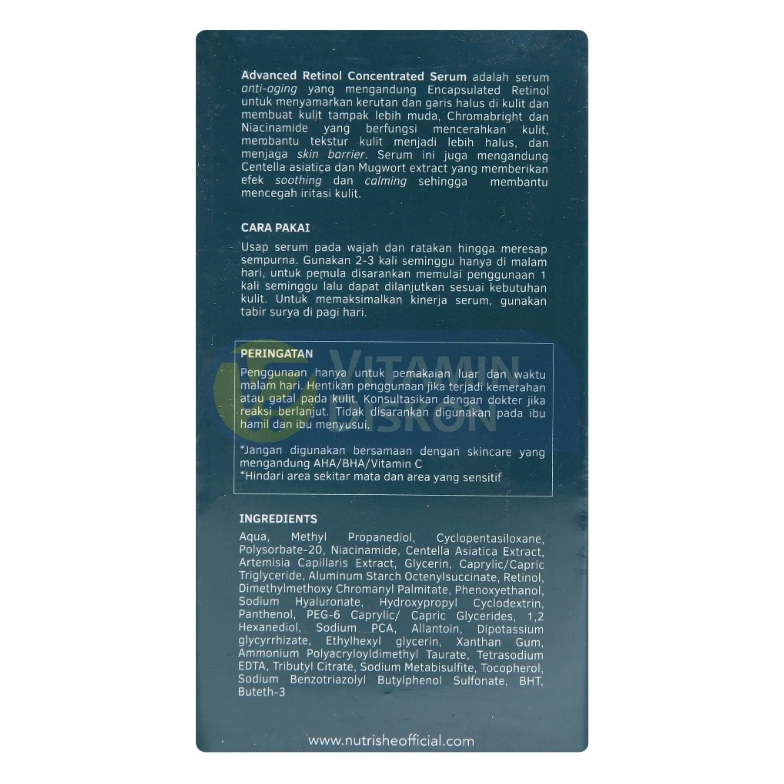 NUTRISHE ADVANCED RETINOL CONCENTRATED SERUM X DANANG WISNU