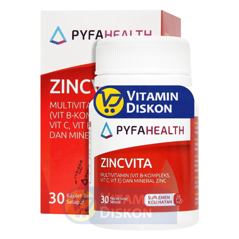PYFAHEALTH ZINCVITA MULTIVITAMIN DAN MINERAL ZINC 30 KAPLET
