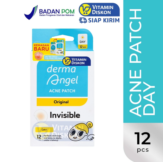 DERMA ANGEL ACNE PATCH DAY STIKER JERAWAT 12'S