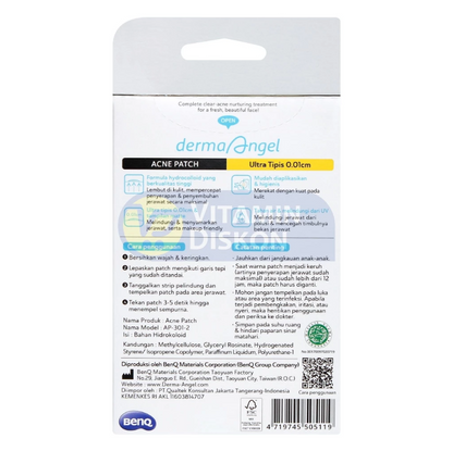 DERMA ANGEL ACNE PATCH DAY STIKER JERAWAT 12'S