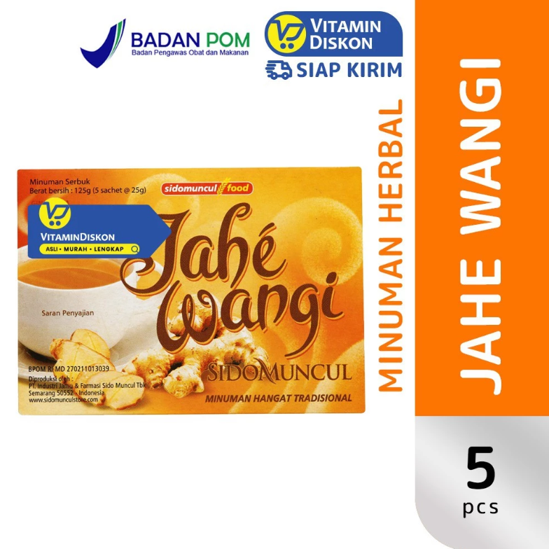 SIDOMUNCUL JAHE WANGI - 1 BOX (5 PC)