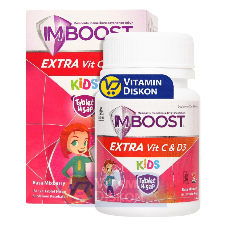 IMBOOST KIDS TABLET HISAP MIXBERRY 21 TABLET (2 TAHUN KE ATAS)