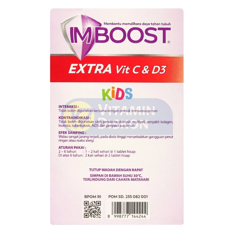 IMBOOST KIDS TABLET HISAP MIXBERRY 21 TABLET (2 TAHUN KE ATAS)
