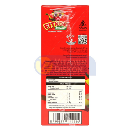 FITKOM GUMMY STRAWBERRY FUNTASY - 5 SACHET ISI 7 GUMMY