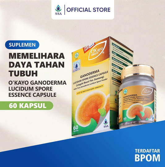O’KAYO GANODERMA LUCIDIUM SPORE ESSENCE ISI 60 CAPSULE SSA