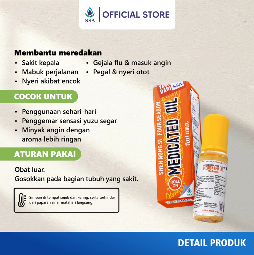 FOUR SEASON MEDICATED OIL AUTUMN ROLL ON 10ML SSA