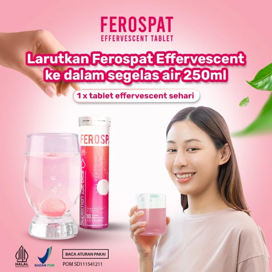 FEROSPAT SUPLEMEN ZAT BESI10 TABLET EFFERVESCENT